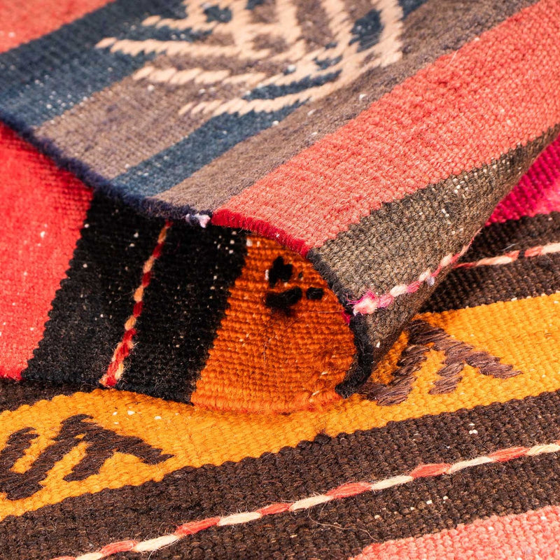 Dywan Kelim - Stary - 150 x 135 cm - wielokolorowy