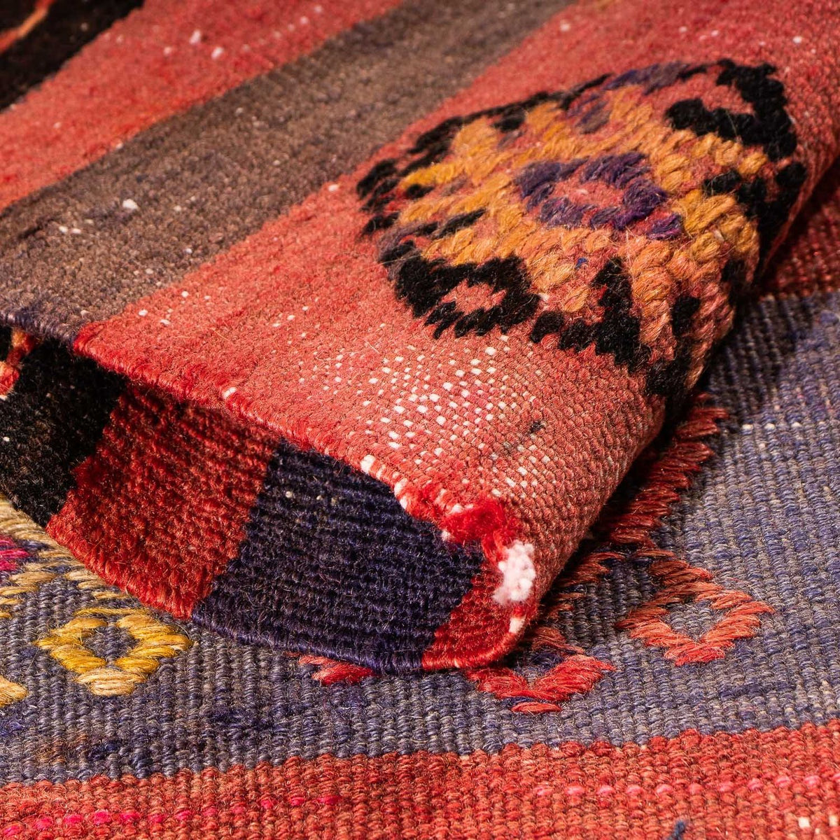 Dywan Kelim - Stary - 215 x 150 cm - wielokolorowy