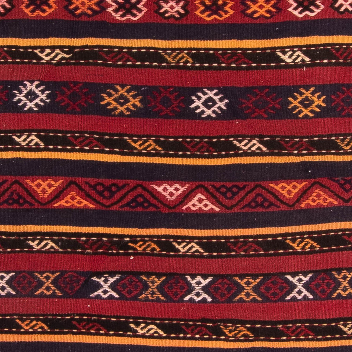 Dywan Kelim - Stary - 250 x 145 cm - wielokolorowy