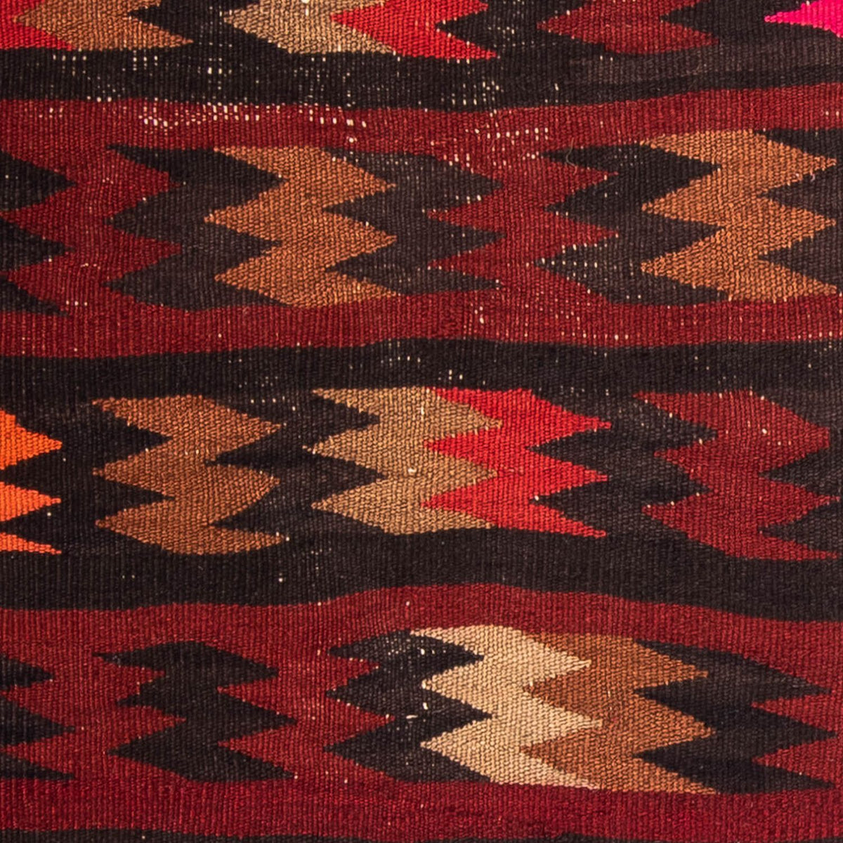 Dywan Kelim - Stary - 90 x 85 cm - wielokolorowy