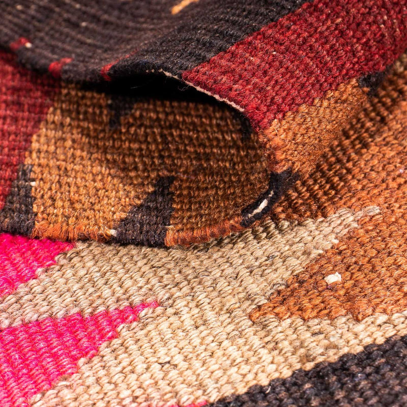 Dywan Kelim - Stary - 90 x 85 cm - wielokolorowy