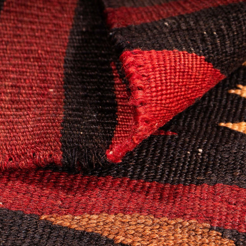 Dywan Kelim - Stary - 110 x 90 cm - wielokolorowy