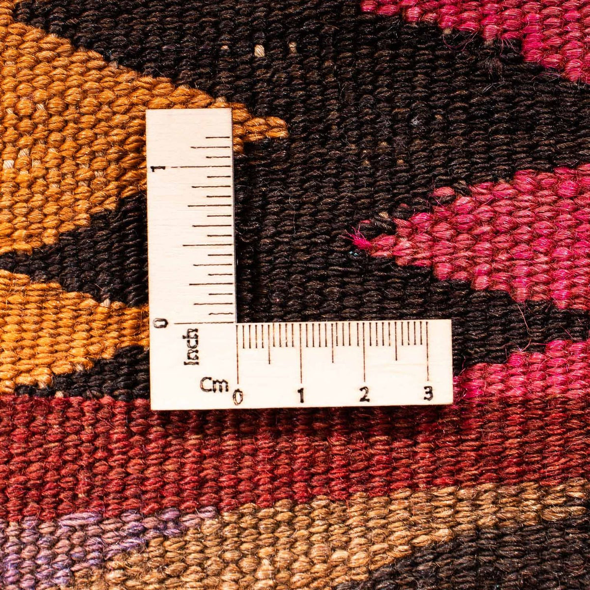 Dywan Kelim - Stary - 115 x 75 cm - wielokolorowy