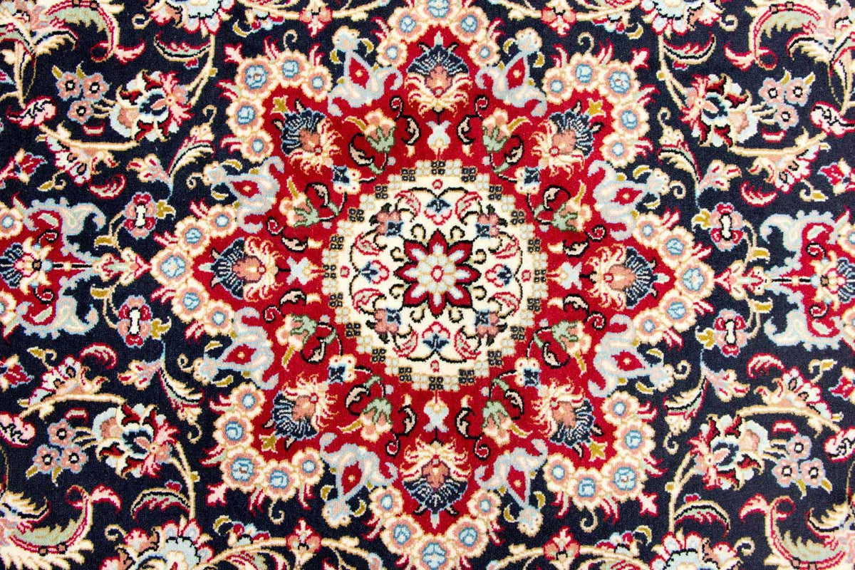 Dywan perski - Ghom - 243 x 170 cm - ciemnoniebieski