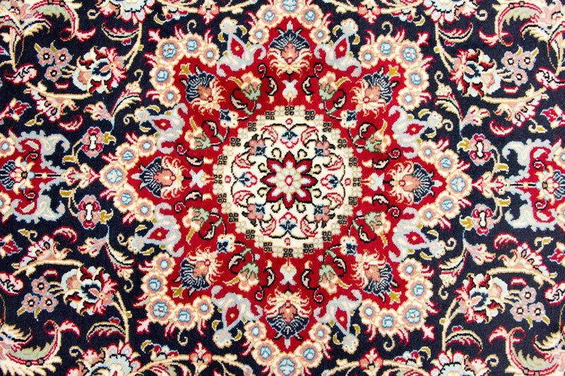 Dywan perski - Ghom - 243 x 170 cm - ciemnoniebieski