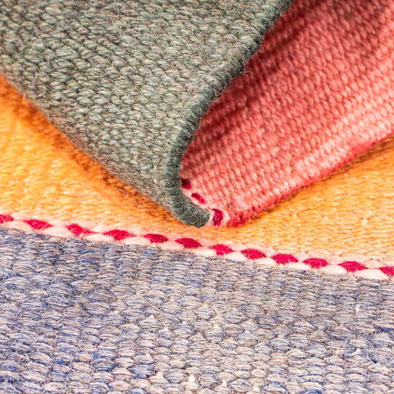 Dywan Kelim - Stary - 110 x 65 cm - wielokolorowy