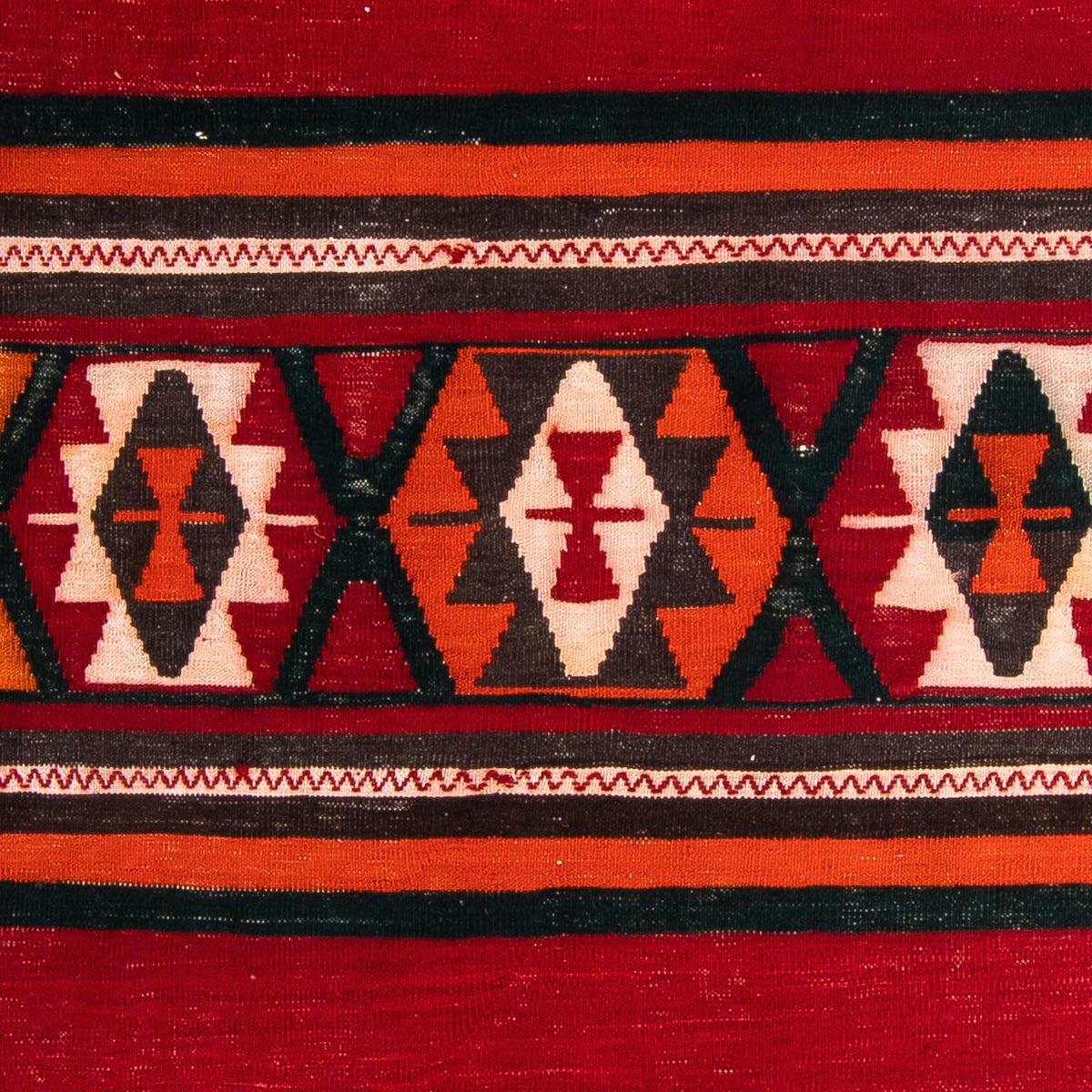 Dywan Kelim - Stary - 290 x 155 cm - wielokolorowy