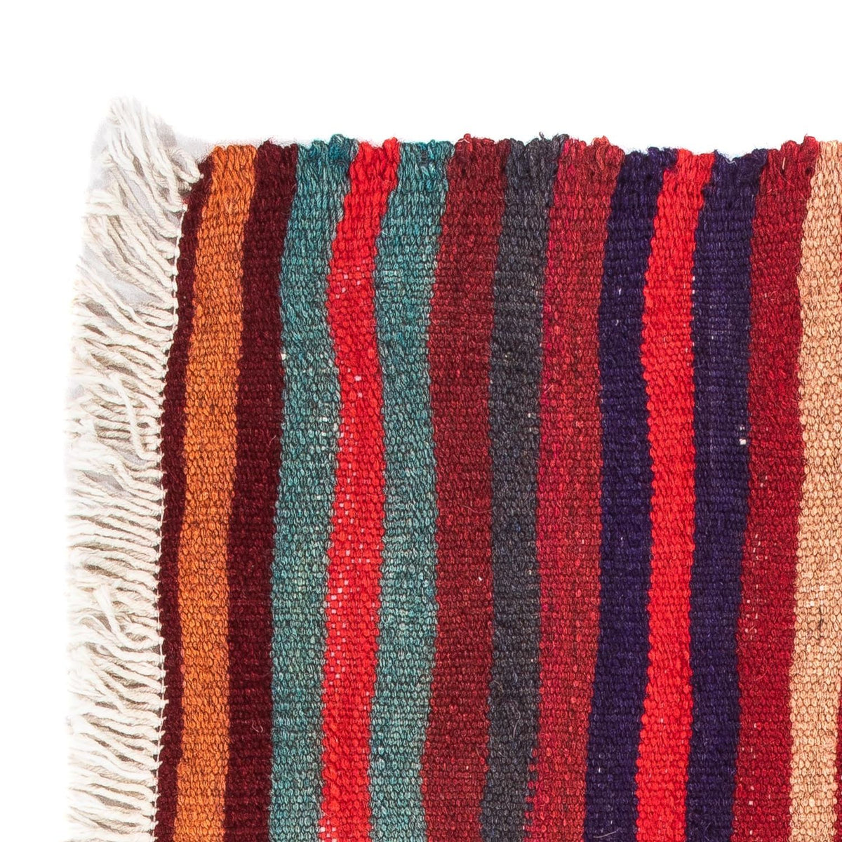 Biegacz Dywan Kelim - Stary - 105 x 45 cm - wielokolorowy