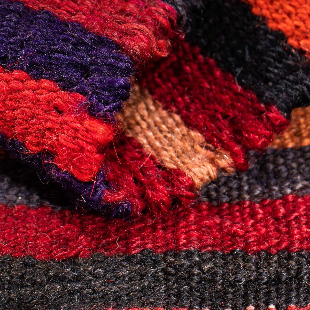 Biegacz Dywan Kelim - Stary - 105 x 45 cm - wielokolorowy