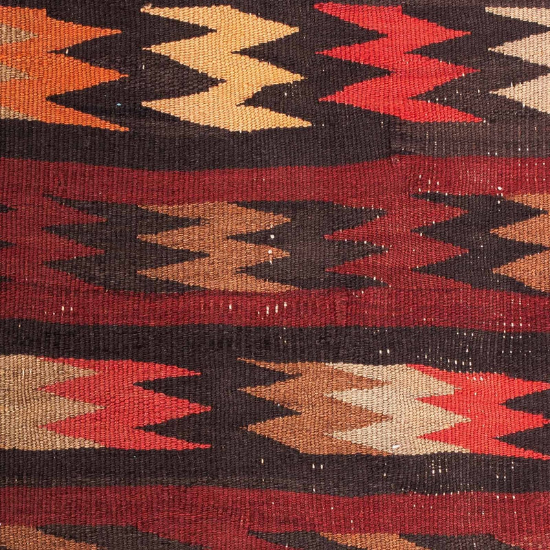 Dywan Kelim - Stary - 95 x 75 cm - wielokolorowy