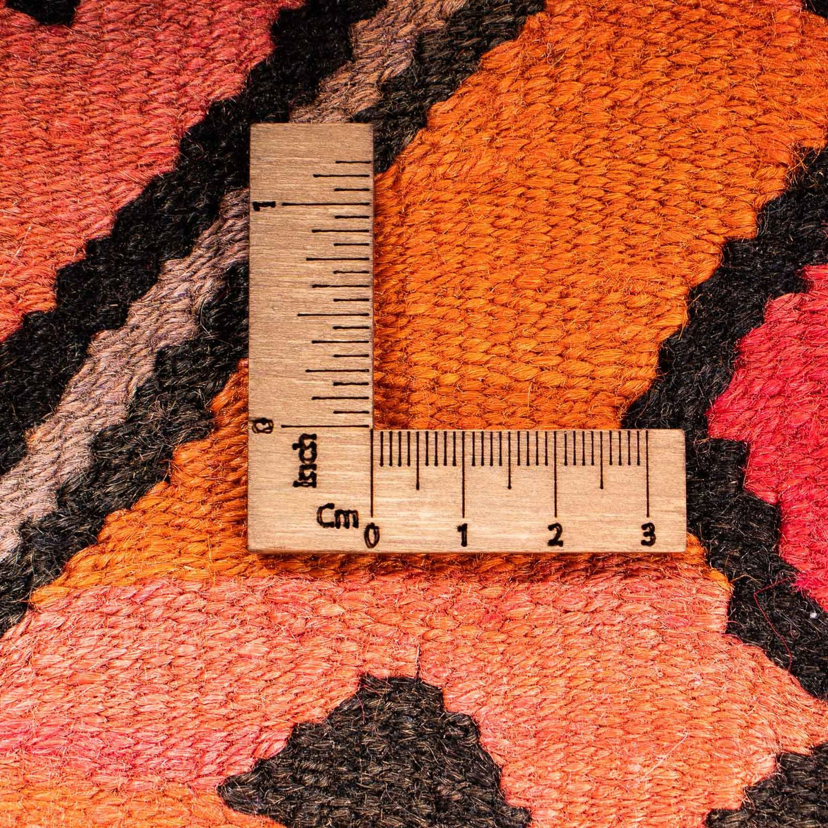 Biegacz Dywan Kelim - Stary - 355 x 90 cm - wielokolorowy