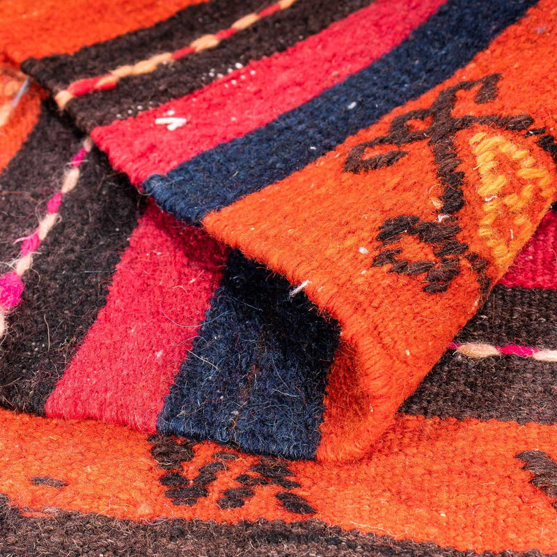 Dywan Kelim - Stary - 200 x 160 cm - wielokolorowy