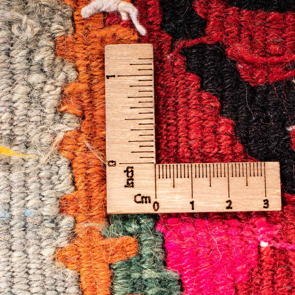 Biegacz Dywan Kelim - Stary - 280 x 112 cm - wielokolorowy