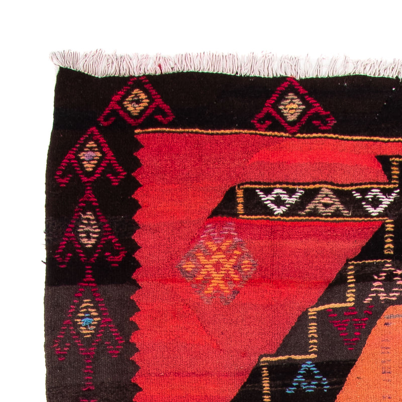 Biegacz Dywan Kelim - Stary - 365 x 150 cm - wielokolorowy