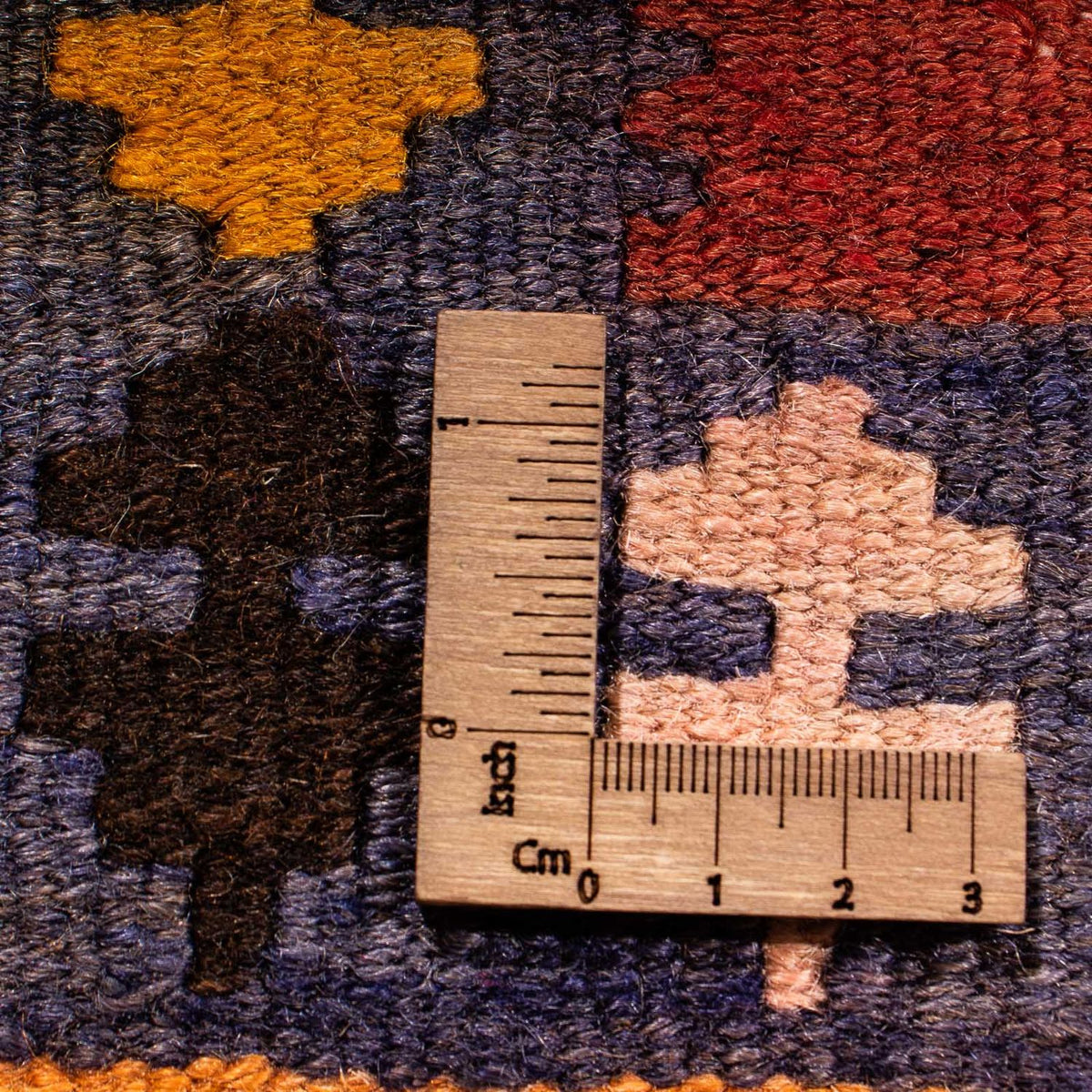 Biegacz Dywan Kelim - Stary - 310 x 127 cm - wielokolorowy