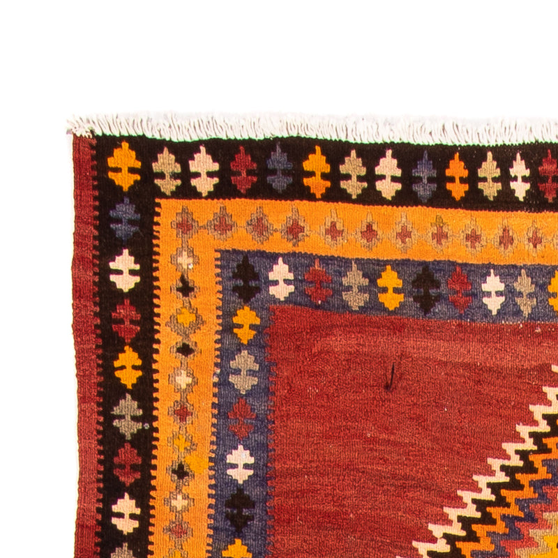 Biegacz Dywan Kelim - Stary - 310 x 127 cm - wielokolorowy