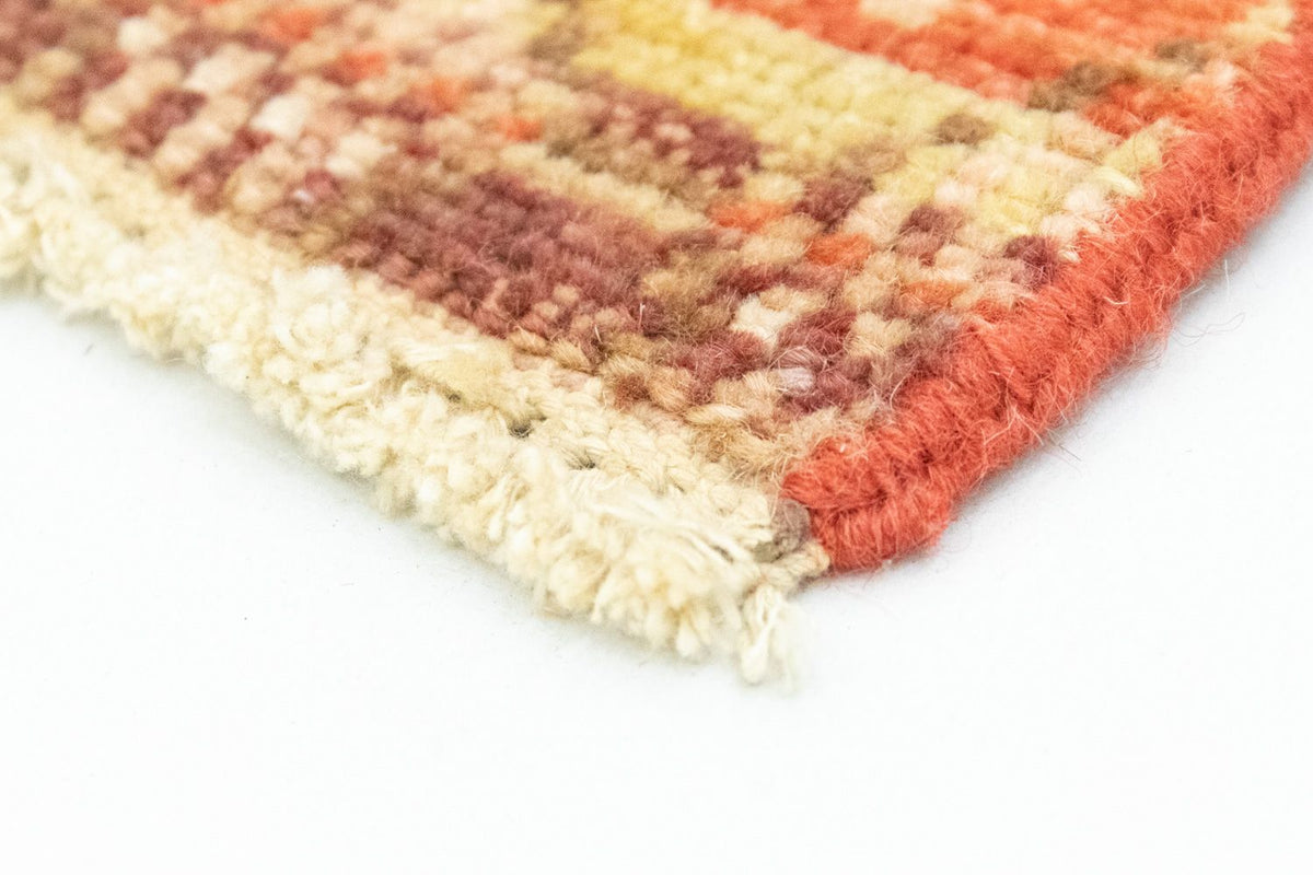 Designerski dywan kwadratowy  - 59 x 58 cm - pomarańczowy