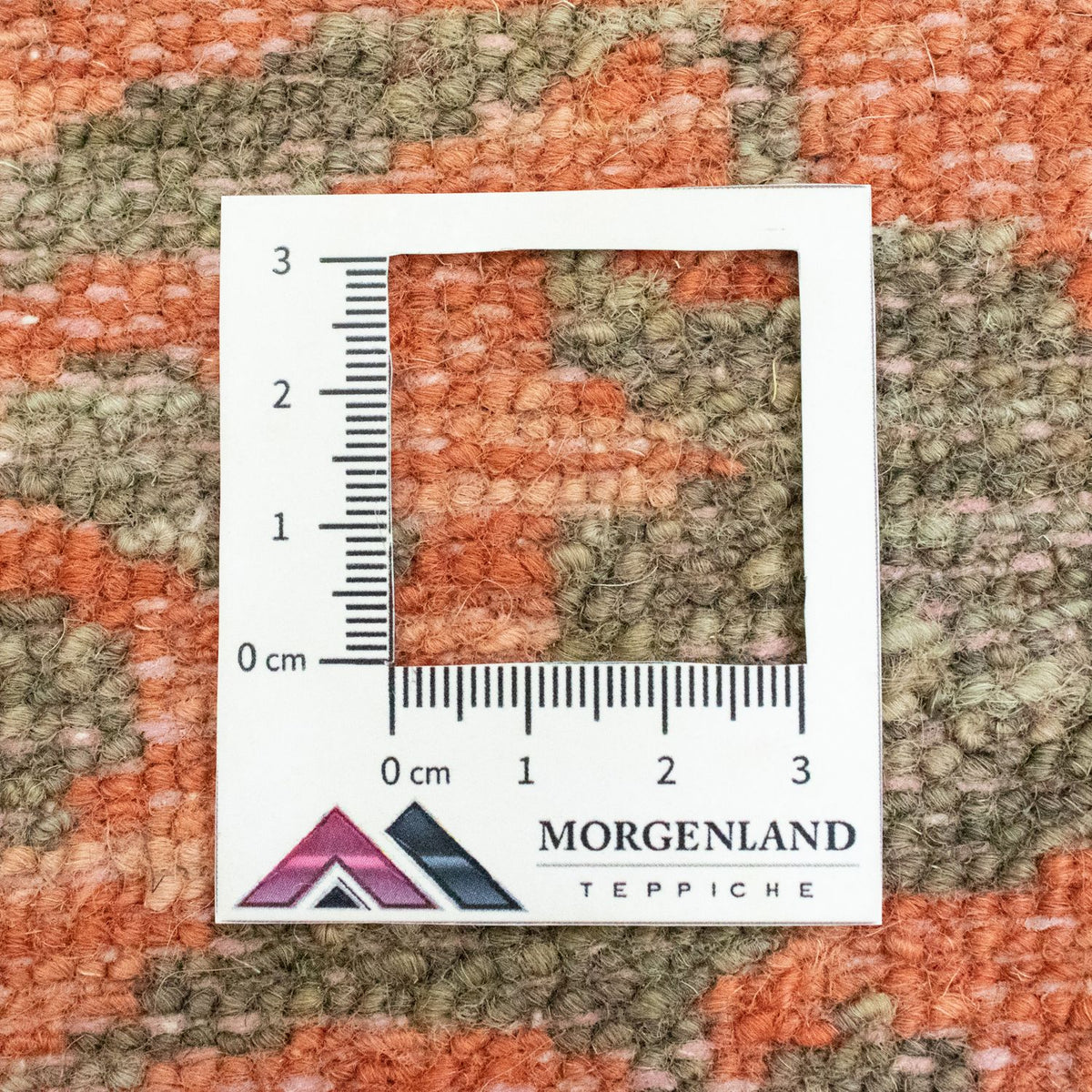 Designerski dywan kwadratowy  - 61 x 60 cm - pomarańczowy