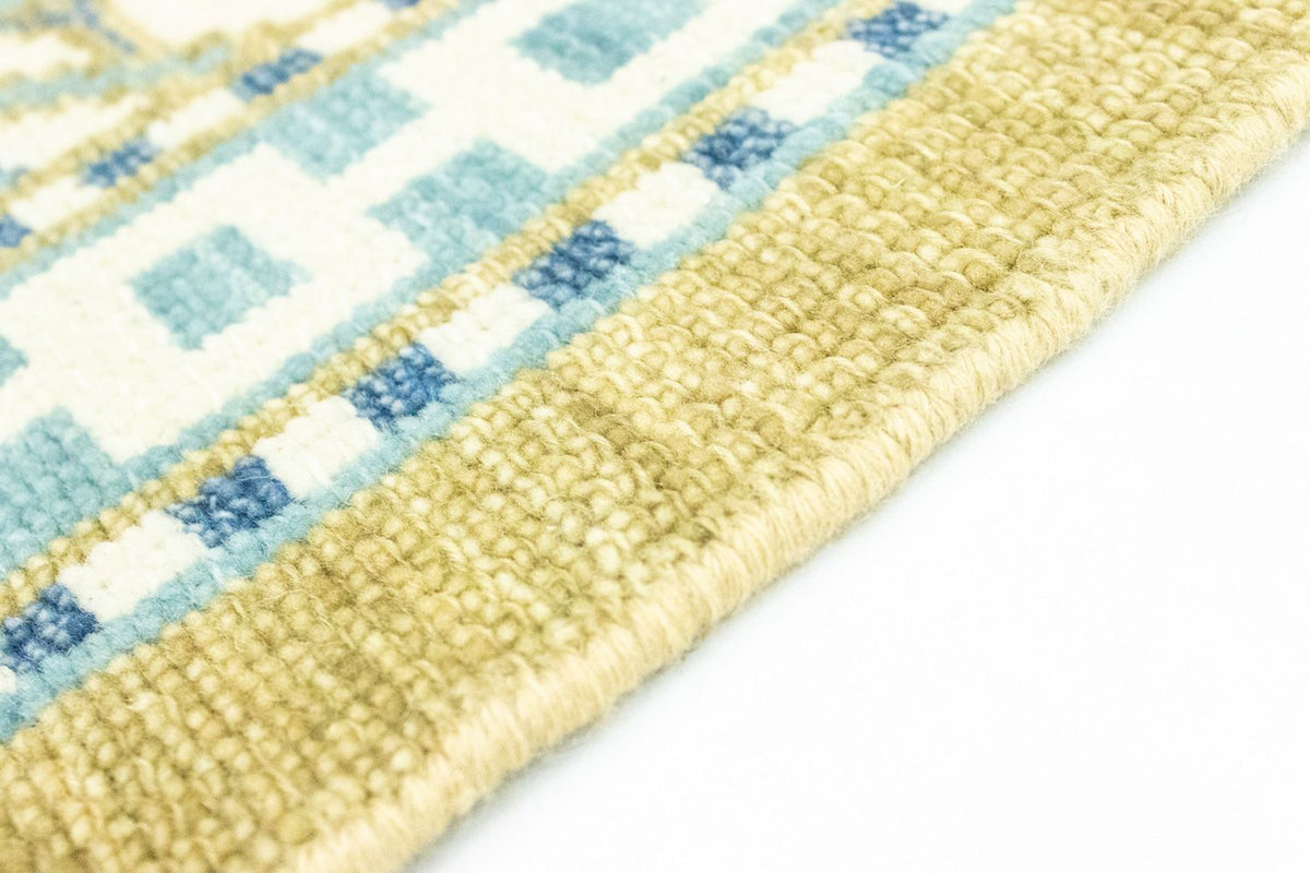 Designerski dywan - 92 x 59 cm - beżowy