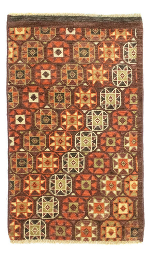 Designerski dywan - 97 x 60 cm - brązowy
