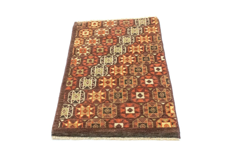 Designerski dywan - 97 x 60 cm - brązowy