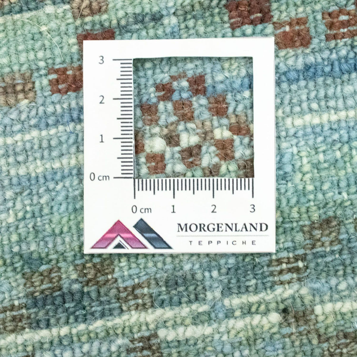 Dywan wełniany - 92 x 63 cm - jasnoniebieski