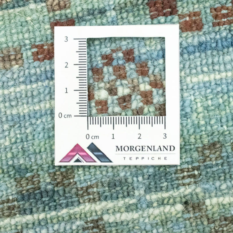 Dywan wełniany - 92 x 63 cm - jasnoniebieski