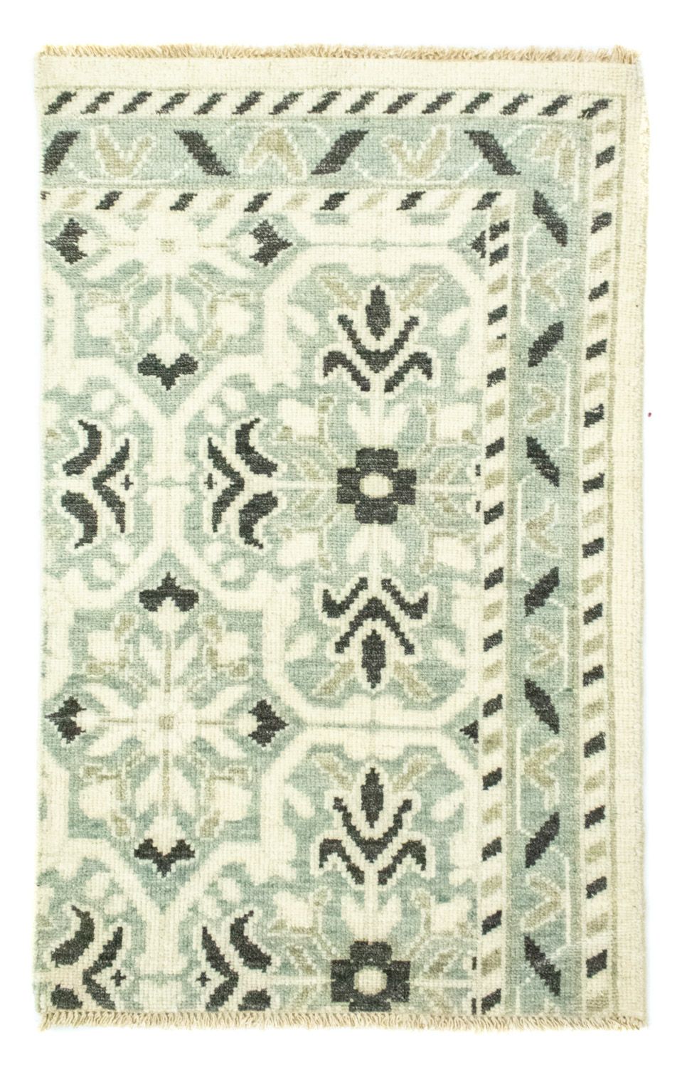 Dywan wełniany - 93 x 60 cm - jasnozielony