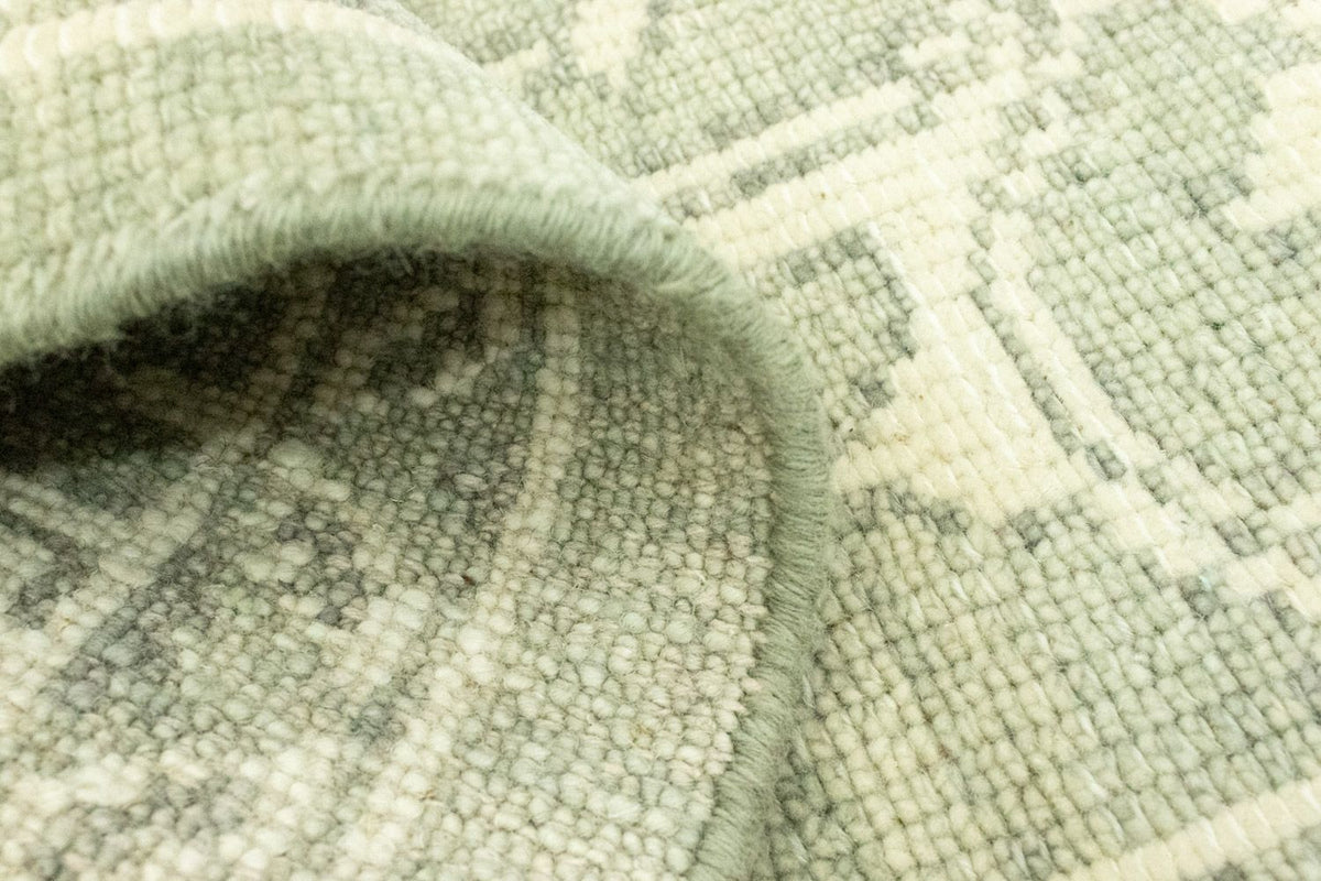 Dywan wełniany - 90 x 55 cm - zielona