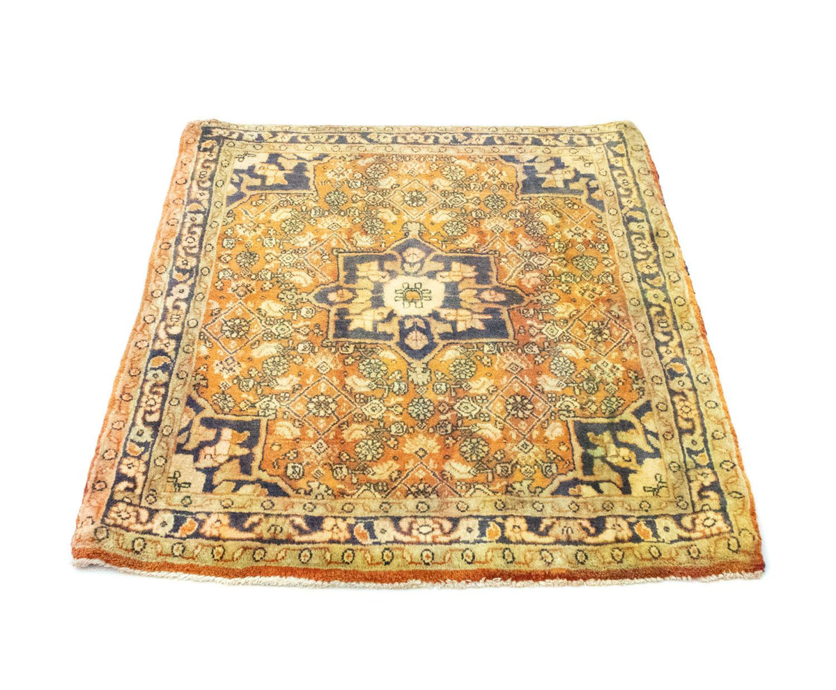 Dywan perski - Bijar - 85 x 75 cm - pomarańczowy