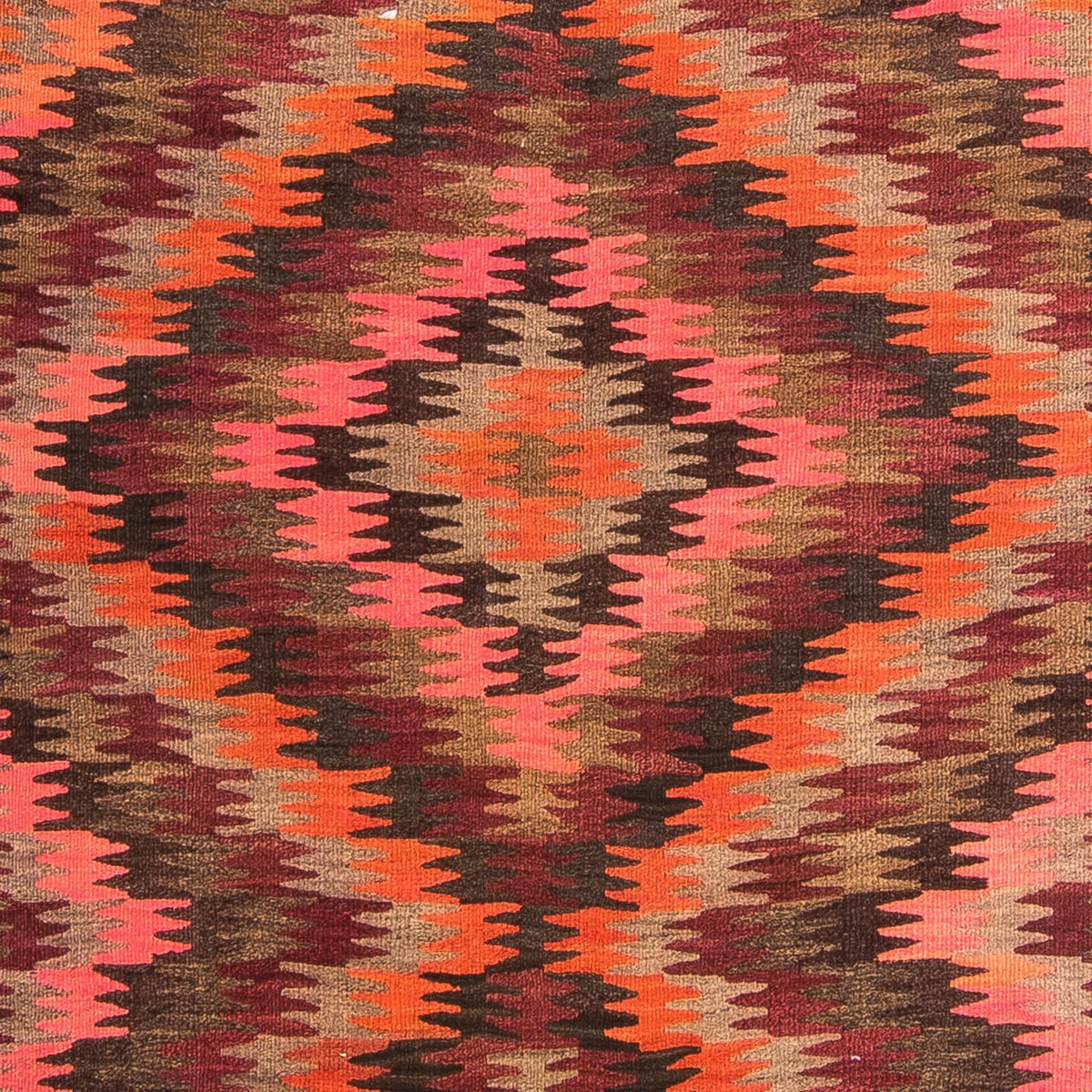 Biegacz Dywan Kelim - Stary - 380 x 150 cm - wielokolorowy