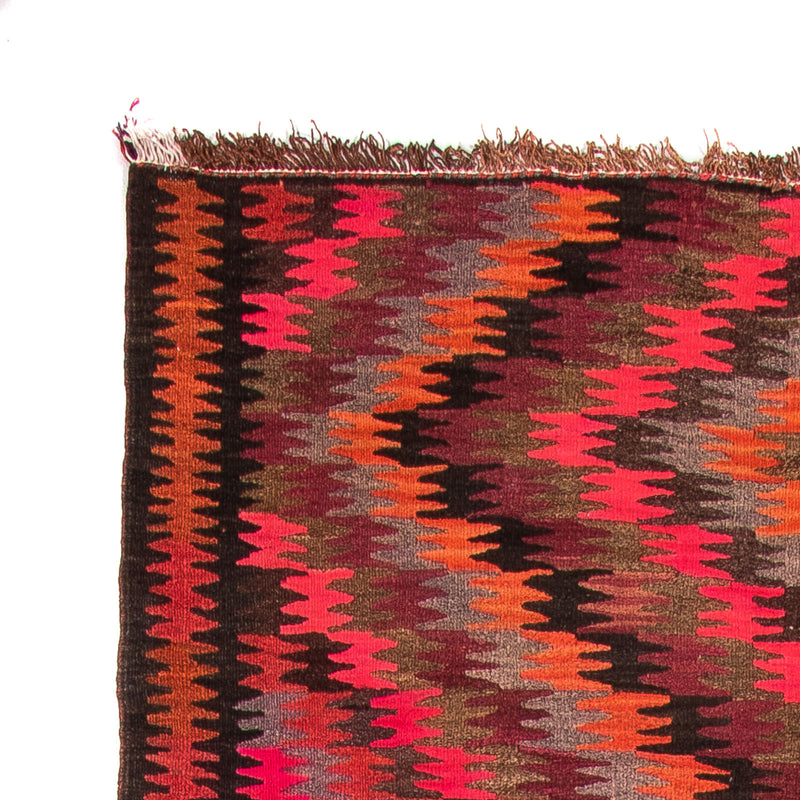 Biegacz Dywan Kelim - Stary - 380 x 150 cm - wielokolorowy