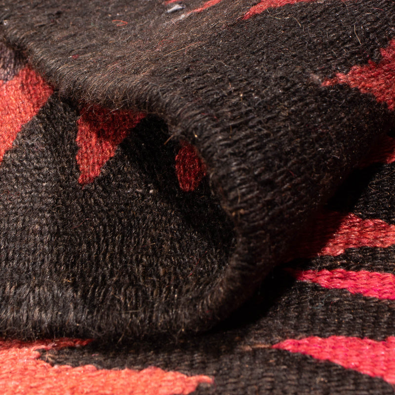 Biegacz Dywan Kelim - Stary - 420 x 130 cm - wielokolorowy