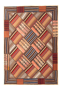 Dywan patchworkowy - 200 x 150 cm - wielokolorowy