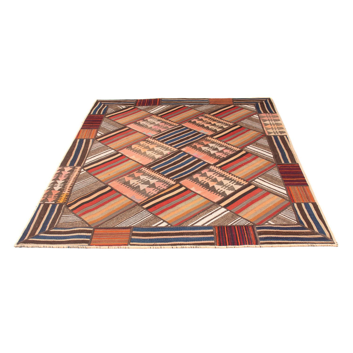 Dywan patchworkowy - 200 x 150 cm - wielokolorowy