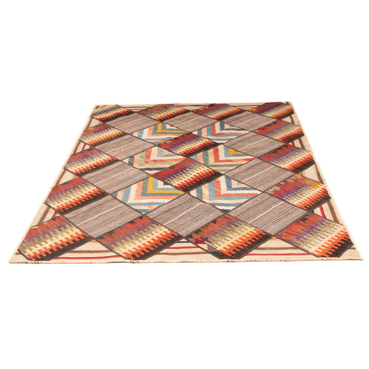 Dywan patchworkowy - 200 x 150 cm - wielokolorowy