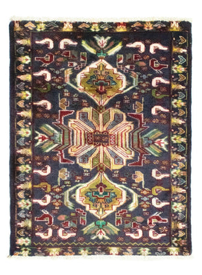 Dywan turkmeński - 86 x 70 cm - ciemnoniebieski