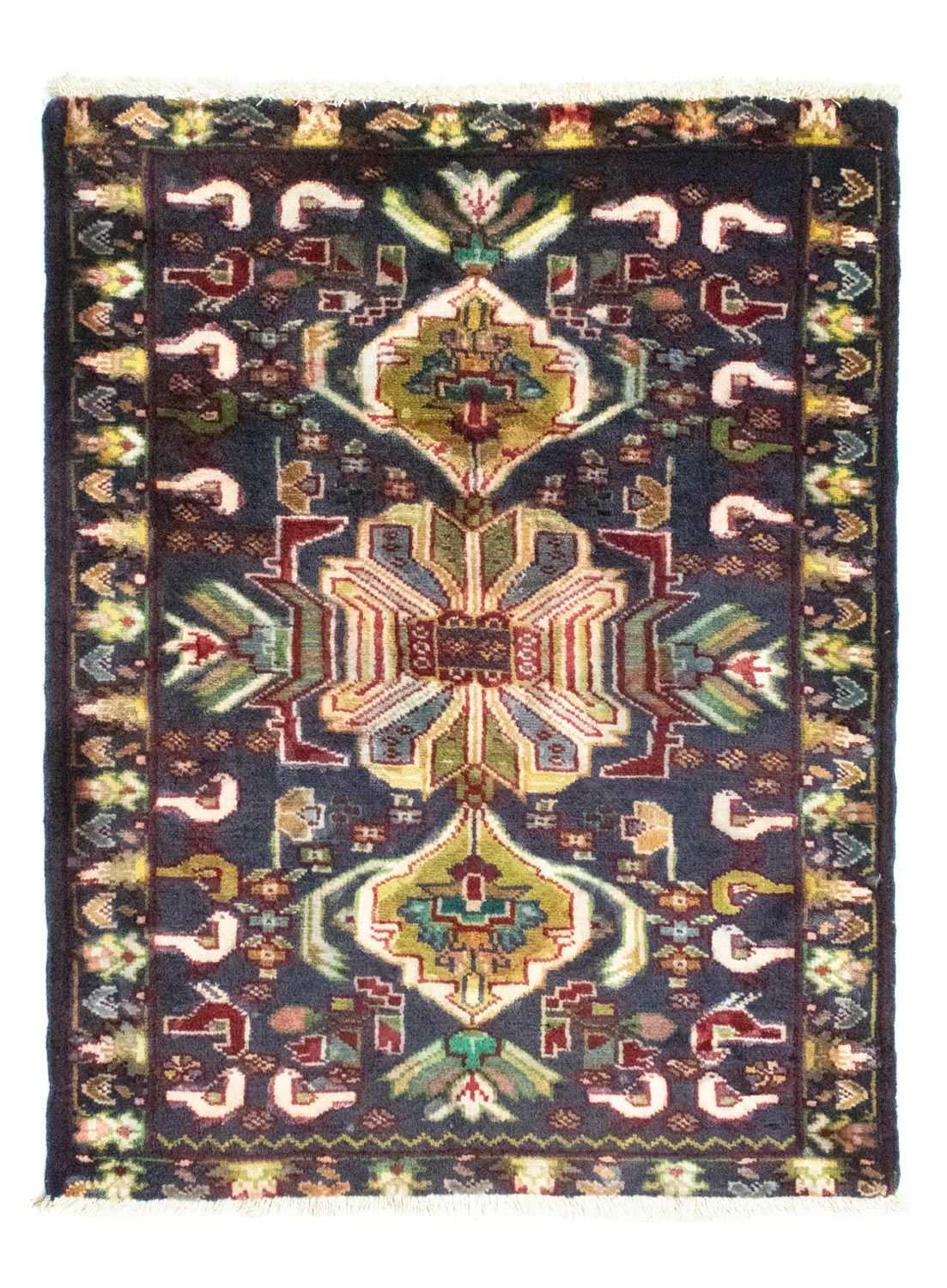 Dywan turkmeński - 86 x 70 cm - ciemnoniebieski