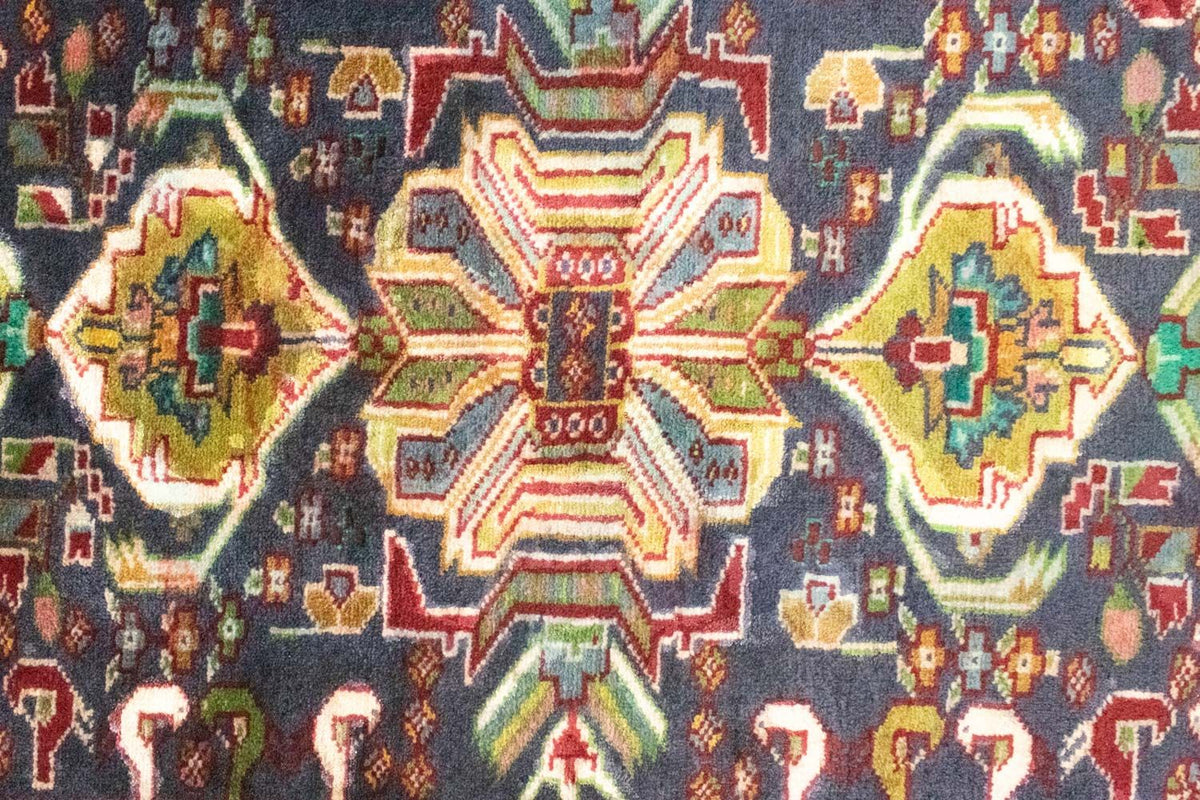 Dywan turkmeński - 86 x 70 cm - ciemnoniebieski