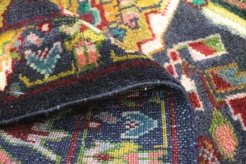 Dywan turkmeński - 86 x 70 cm - ciemnoniebieski