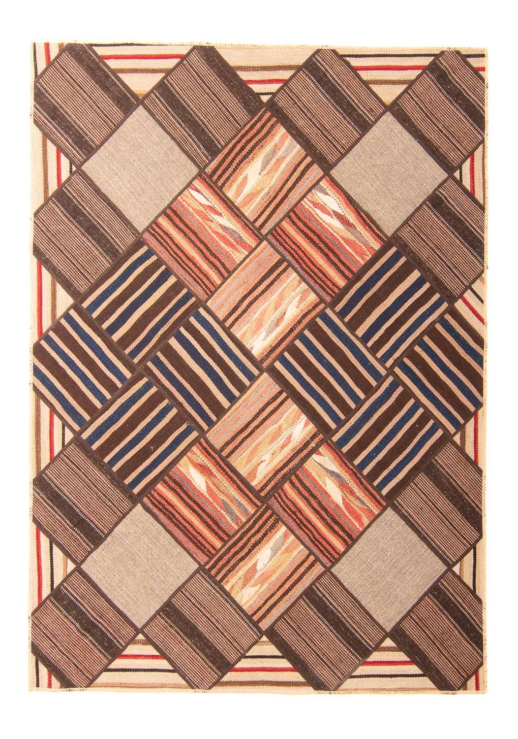 Dywan patchworkowy - 200 x 150 cm - wielokolorowy