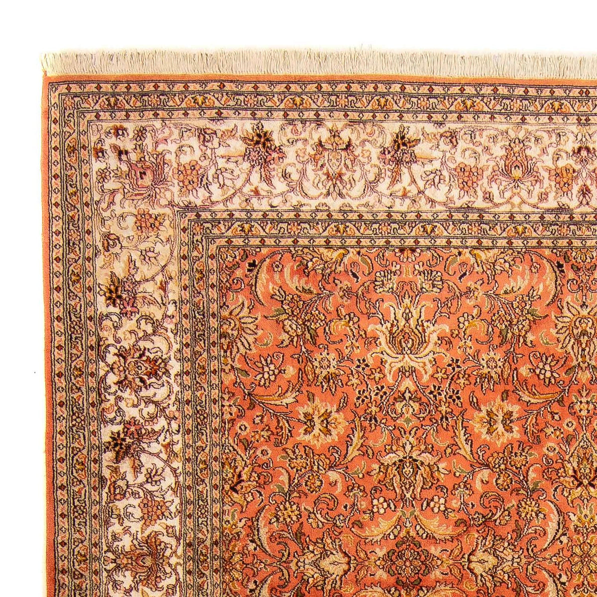Jedwabny dywan - Kashmir Silk - 276 x 187 cm - rdza