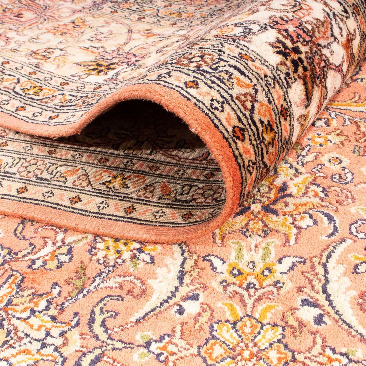 Jedwabny dywan - Kashmir Silk - 276 x 187 cm - rdza