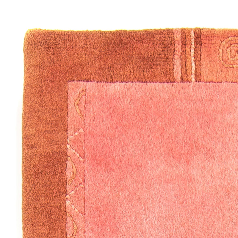 Biegacz Dywan z Nepalu - 231 x 81 cm - różowy