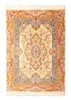 Tabriz - 60 Raj Dywan 145x200cm - Dywan perski - Prostokątny / Beżowy / 145 x 200 cm Prostokątny