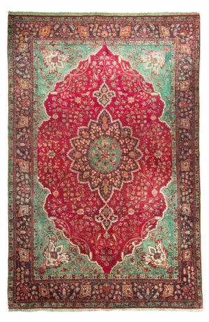 Dywan perski - Tabriz - 308 x 226 cm - ciemna czerwień
