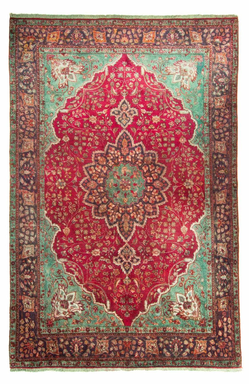 Dywan perski - Tabriz - 308 x 226 cm - ciemna czerwień
