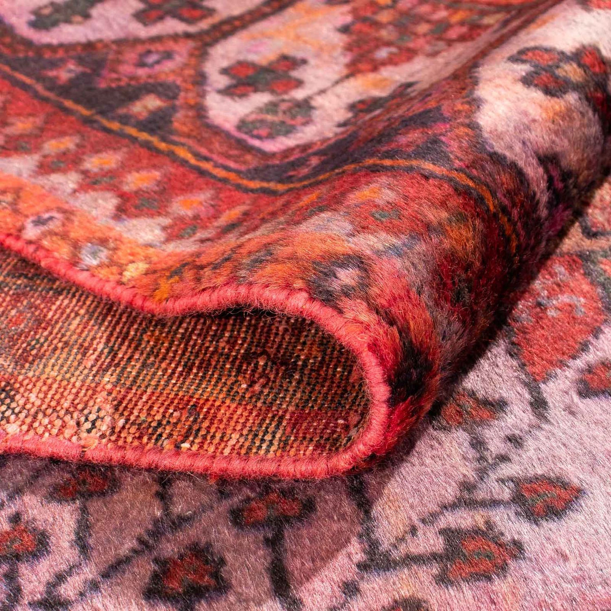 Perski dywan - Nomadyczny - 285 x 150 cm - jasna czerwień