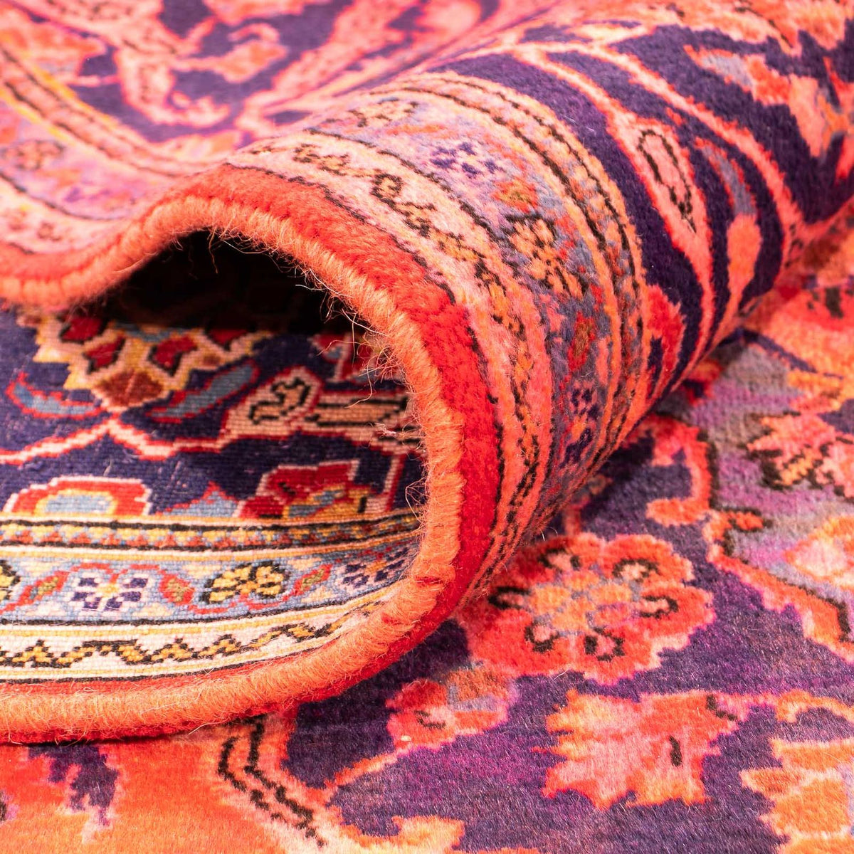 Dywan perski - Keshan - 277 x 170 cm - jasna czerwień