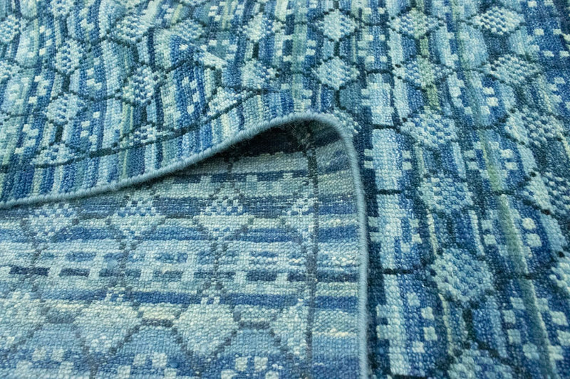 Designerski dywan - 285 x 237 cm - jasnoniebieski